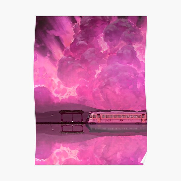 Chihiro Paysage Train Esthétique Poster