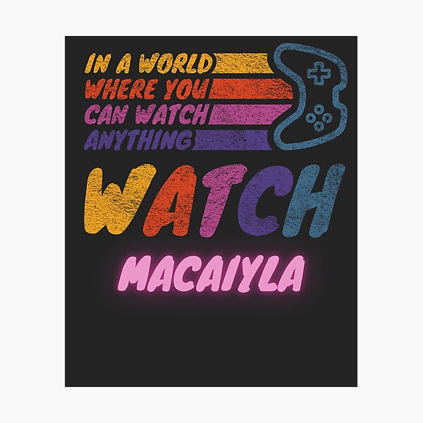 Item preview, Watch Macaiyla twitch streamer youtuber designed and sold by LAST WEEK'S STOLEN AESTHETICS.