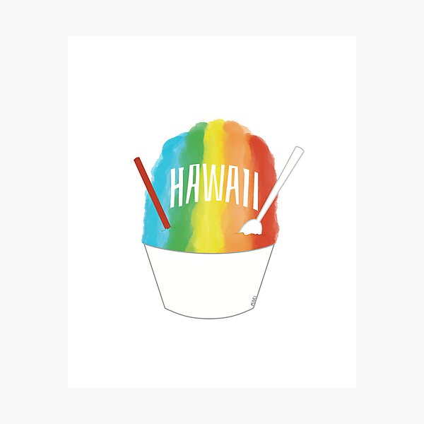 Item preview, Hawaii Rainbow Shave Ice designed and sold by HanaMariDesigns.