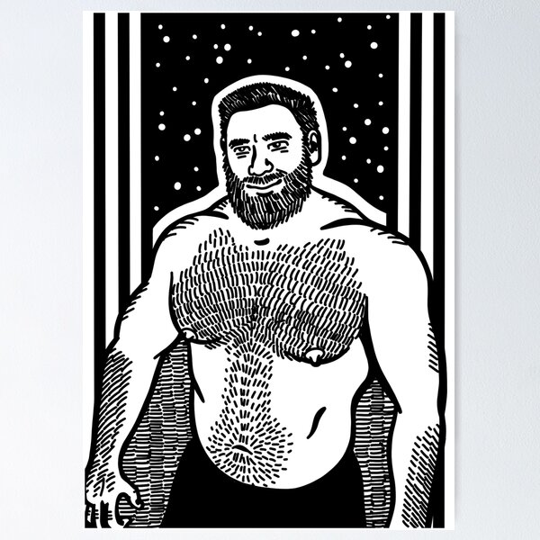 Item preview, A BEARDED MAN designed and sold by abstractnudes.