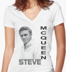 Steve McQueen 2 T-shirt col V femme
