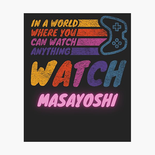 Item preview, Watch Masayoshi twitch streamer youtuber designed and sold by LAST WEEK'S STOLEN AESTHETICS.