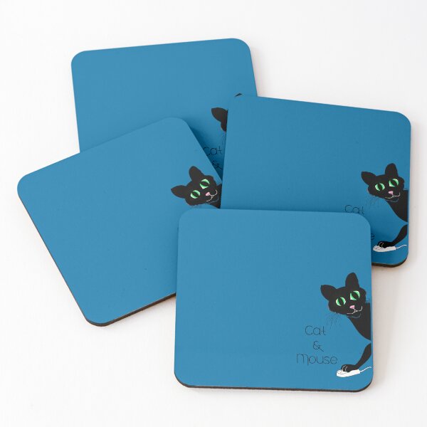 Item preview, Cat & Mouse teal design  designed and sold by MystixJack.