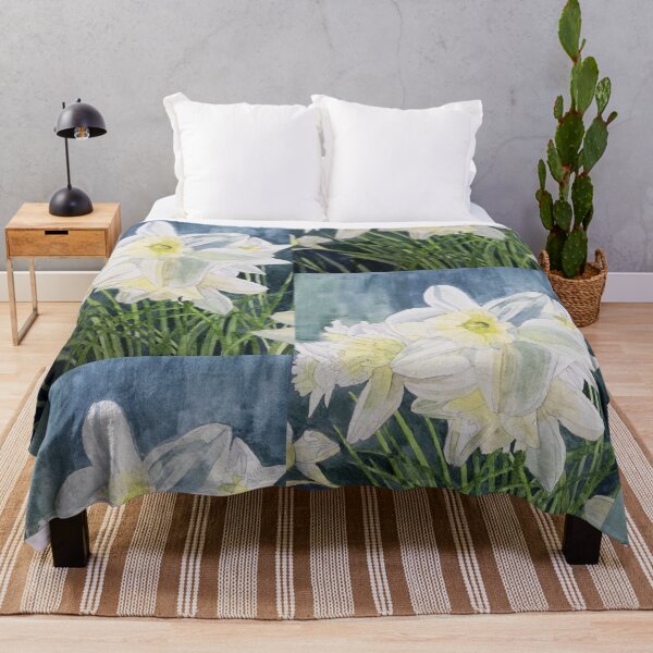 Item preview, Pale Daffodils watercolour painting  designed and sold by esvb.