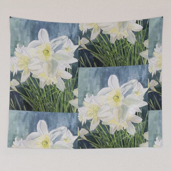 Item preview, Pale Daffodils watercolour painting  designed and sold by esvb.