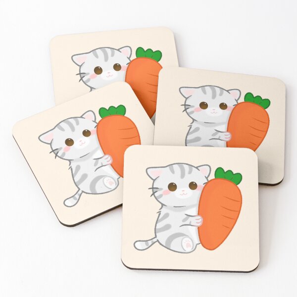Item preview, Cat with Carrot designed and sold by takenoko-3.