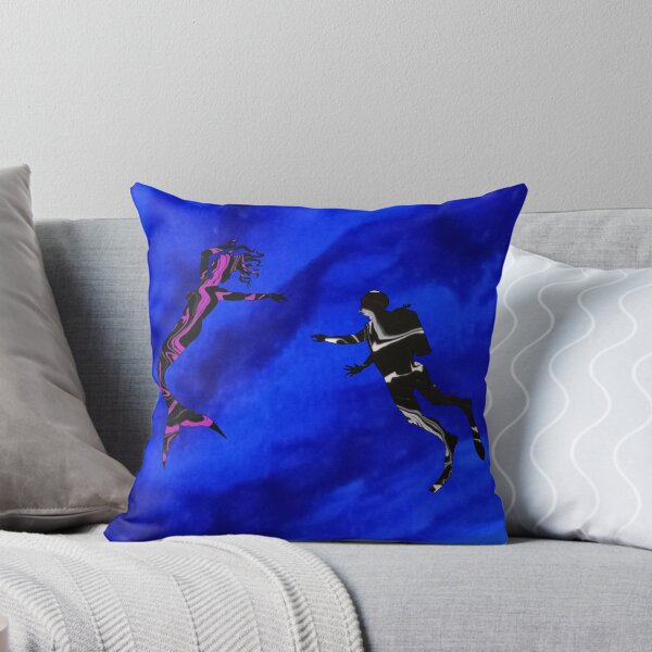 Item preview, Marbled Diver and Mermaid in a Surreal Sea designed and sold by Artistability.