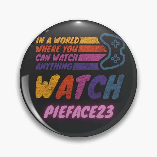 Item preview, Watch Pieface23 twitch streamer youtuber designed and sold by LAST WEEK'S STOLEN AESTHETICS.