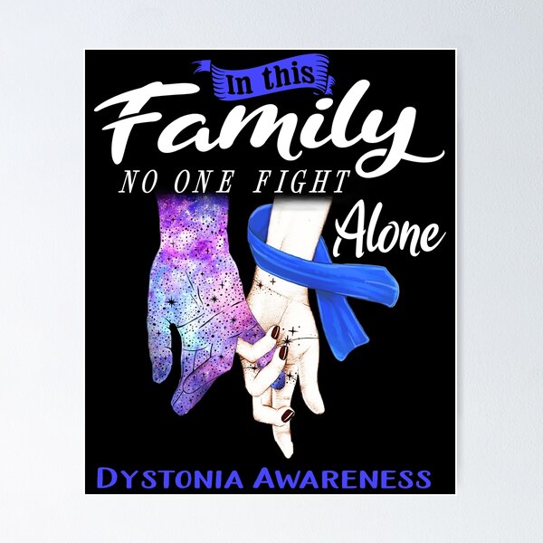 Item preview, In This Family No One Fights Alone DYSTONIA Awareness designed and sold by Mnrshirley.