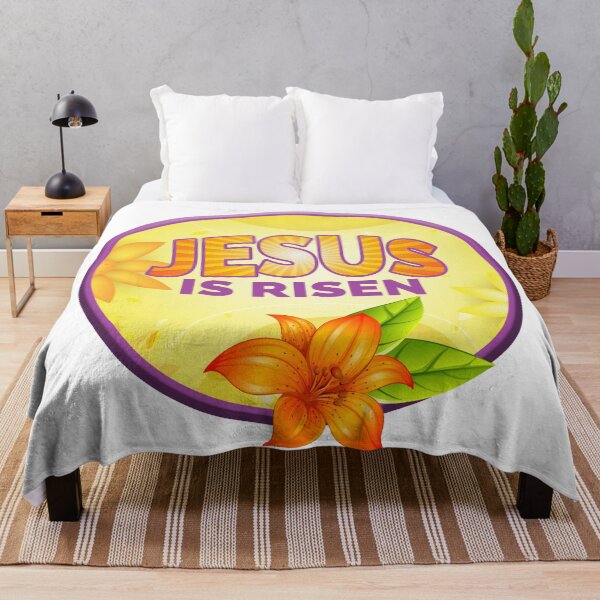 Item preview, Jesus is Risen Colorful Christian Message designed and sold by GODS4US.