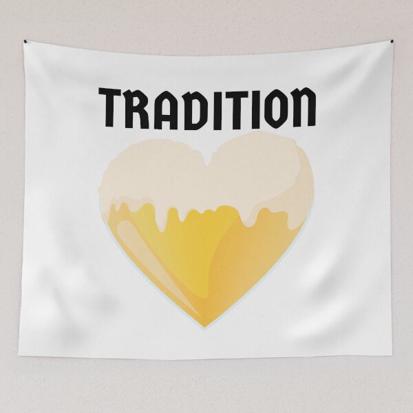 Item preview, Tradition and a heart for beer designed and sold by DZ-Merch.