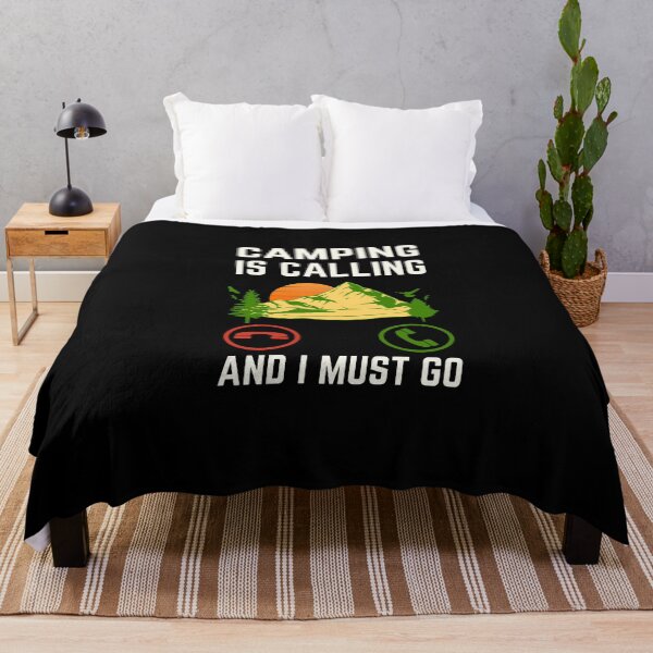 Item preview, Camping Is Calling And I Must Go, Camping Lover, Camping Quote designed and sold by AMINE ★★★★★.