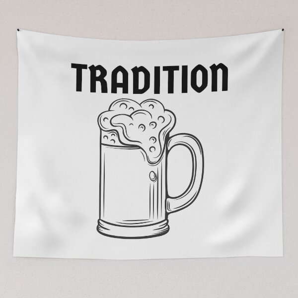 Item preview, Tradition and a heart for beer designed and sold by DZ-Merch.