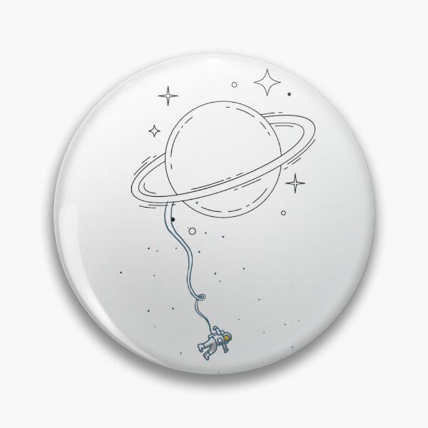 Item preview, Astronaut clinging to planet designed and sold by Magossa.