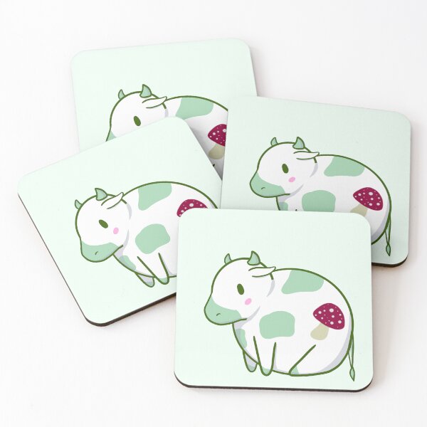 Item preview, Round Green Mushroom Cow designed and sold by KaitLouise.