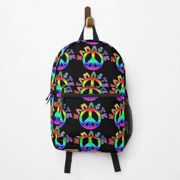 Item preview, Namaste Rainbow Pride Peace Sign designed and sold by Deborah Camp.