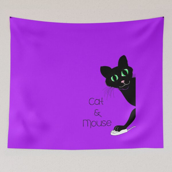 Item preview, Purple Cat & Mouse design  designed and sold by MystixJack.