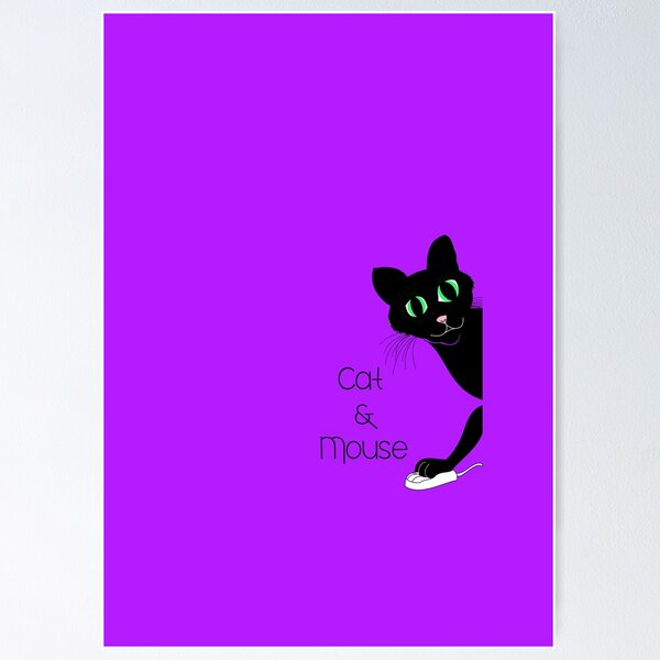 Item preview, Purple Cat & Mouse design  designed and sold by MystixJack.