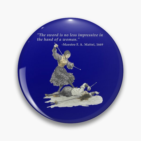 Item preview, Ladies fencing sword and dagger (no SSW branding) with gray text. designed and sold by SwordSchoolICT.
