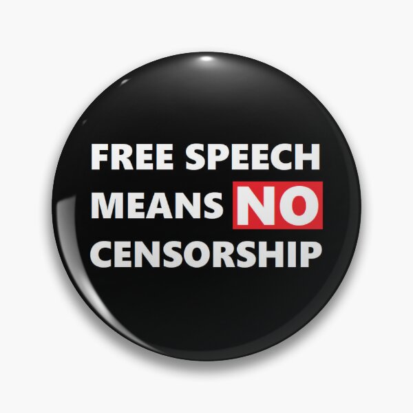 Item preview, FREE SPEECH MEANS NO CENSORSHIP designed and sold by BrandoCafe.