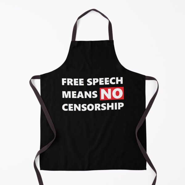Item preview, FREE SPEECH MEANS NO CENSORSHIP designed and sold by BrandoCafe.