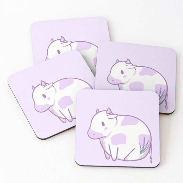 Item preview, Round Lavender Cow  designed and sold by KaitLouise.