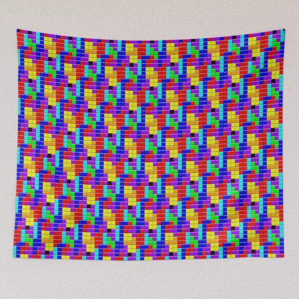 Item preview, Colorful Tetrominoes designed and sold by wanderingent.