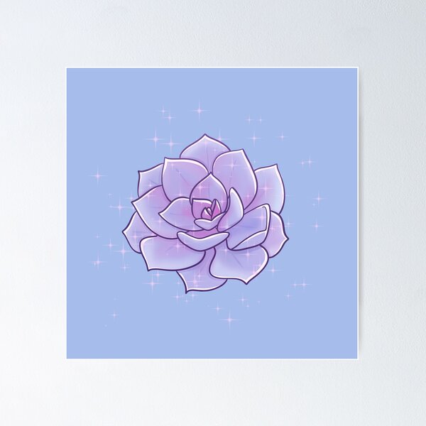 Item preview, Beautiful Purple Succulent designed and sold by kabocha-chan.