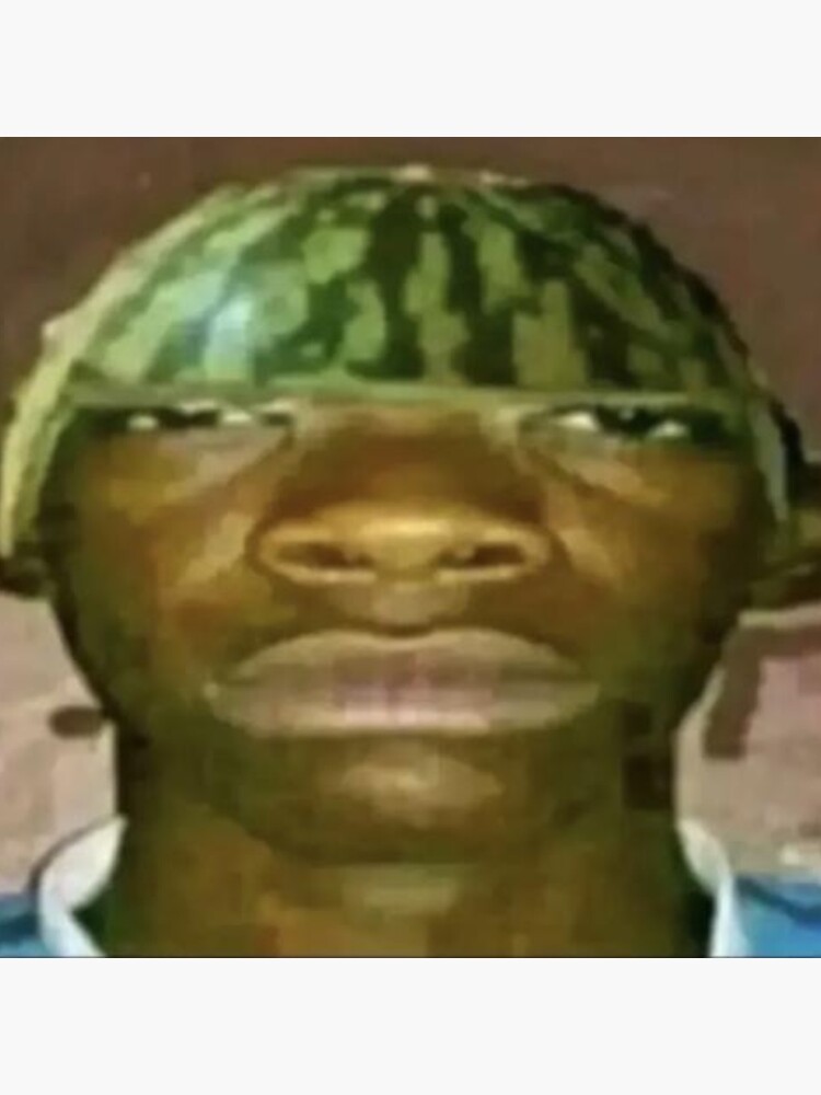 "Watermelon kid meme" Sticker by SourCustoms Redbubble