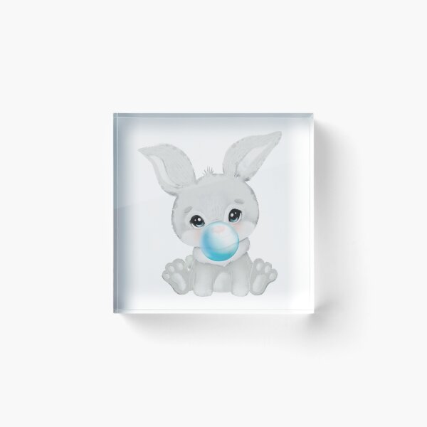 Item preview, Baby Bunny Blue Bubble Gum designed and sold by MonkeyBizness.