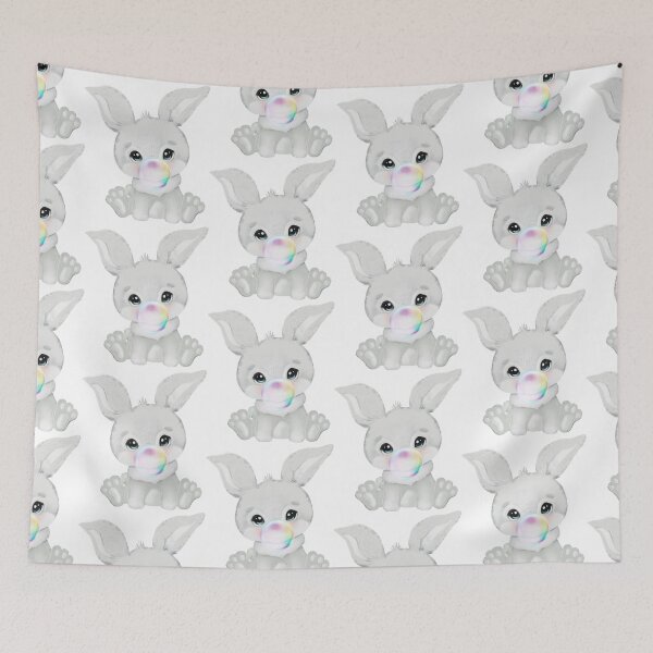 Item preview, Baby Bunny Rainbow Bubble Gum designed and sold by MonkeyBizness.