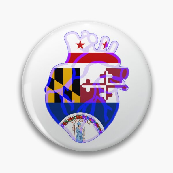 Item preview, DMV Flag Heart designed and sold by kmtnewsman.