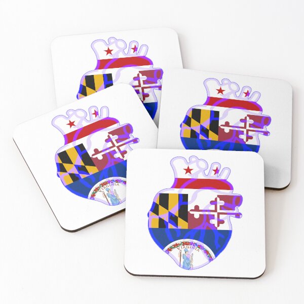 Item preview, DMV Flag Heart designed and sold by kmtnewsman.