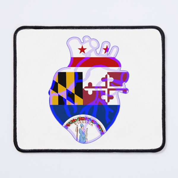 Item preview, DMV Flag Heart designed and sold by kmtnewsman.