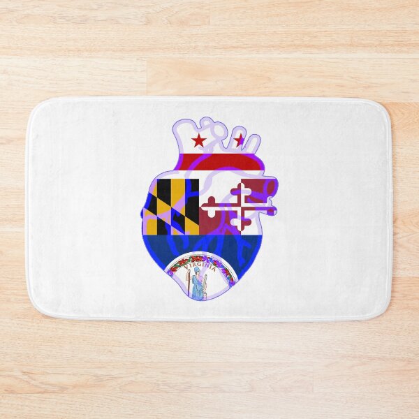 Item preview, DMV Flag Heart designed and sold by kmtnewsman.