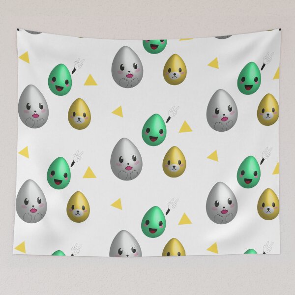 Item preview, Kawaii Easter eggs designed and sold by AliensRich.