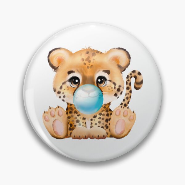 Item preview, Baby Cheetah Blue Bubble Gum designed and sold by MonkeyBizness.