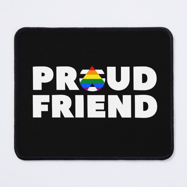 Item preview, Proud Friend Allies. LGBTQ Ally Pride designed and sold by Subtle Pride Shop.