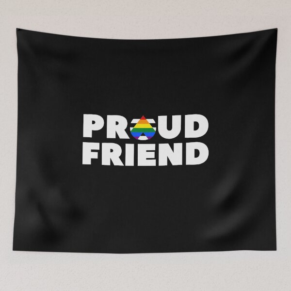 Item preview, Proud Friend Allies. LGBTQ Ally Pride designed and sold by Subtle Pride Shop.