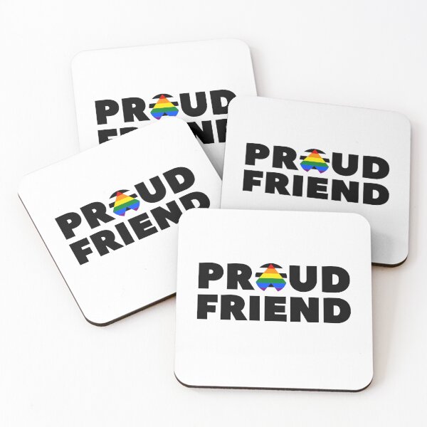 Item preview, Proud Friend Allies. LGBTQ Ally Pride designed and sold by Subtle Pride Shop.