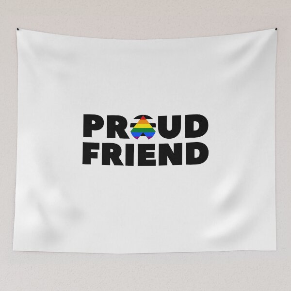 Item preview, Proud Friend Allies. LGBTQ Ally Pride designed and sold by Subtle Pride Shop.