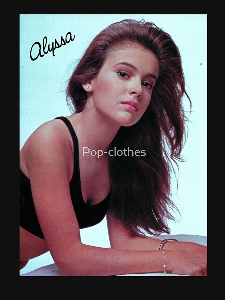 alyssa milano stickers Poster for Sale by Pop-clothes