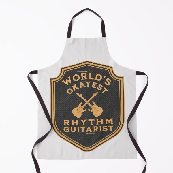 Item preview, World's Okayest Rhythm Guitarist (Crest) designed and sold by bloody-L.