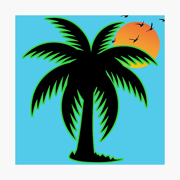Item preview, Palm Tree In The Sun - Cor 05 designed and sold by SumarUp.