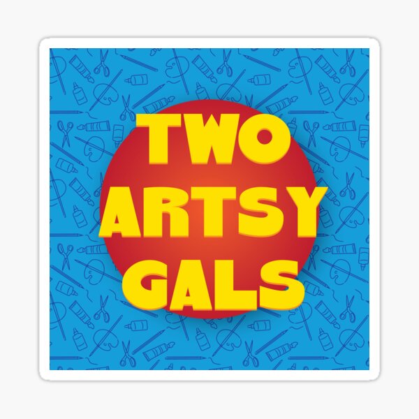 Two Artsy Gals Logo Gear Sticker