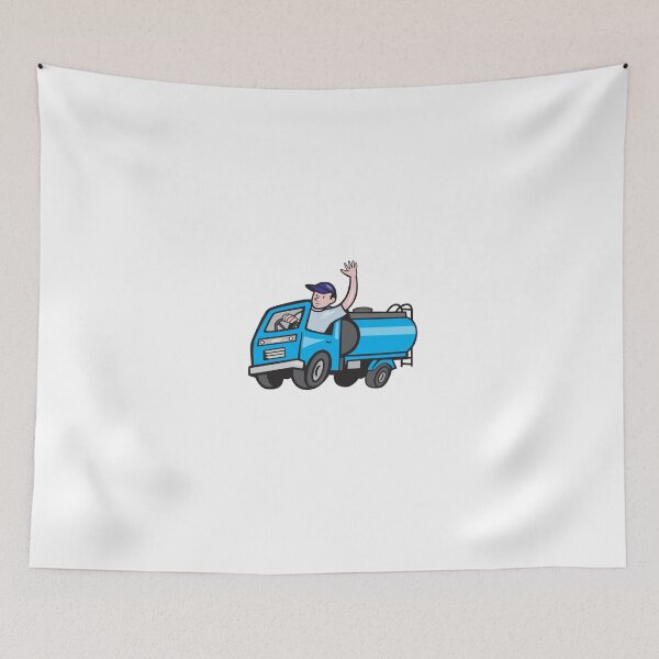 Item preview, Baby Tanker Truck Driver Waving Cartoon designed and sold by patrimonio.