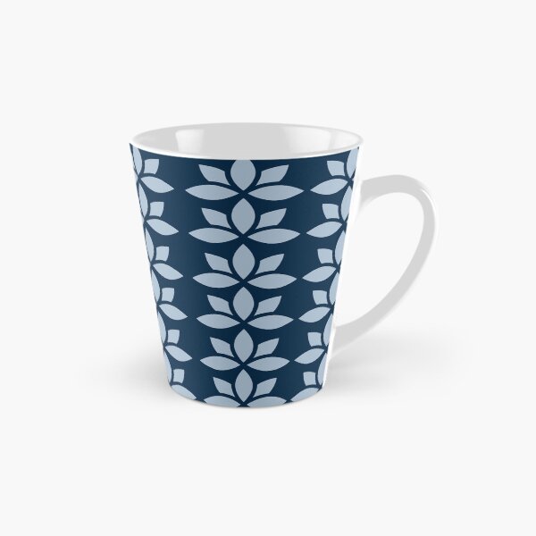 Item preview, Modern blue indian lotus pattern designed and sold by Thegentleshop.