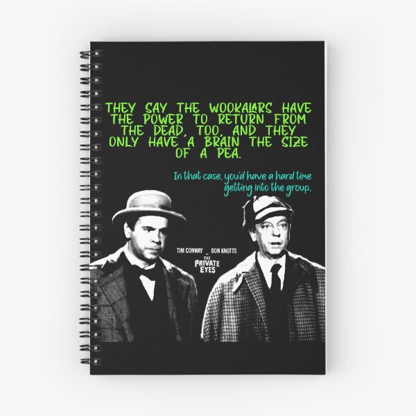 Item preview, 1980 Private Eyes and the Wookalars Movie Quote Winship and Tart designed and sold by gunsnhoney.