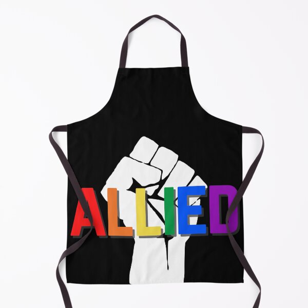 Item preview, Allies Fist in the Air. LGBTQ Ally Pride designed and sold by Subtle Pride Shop.