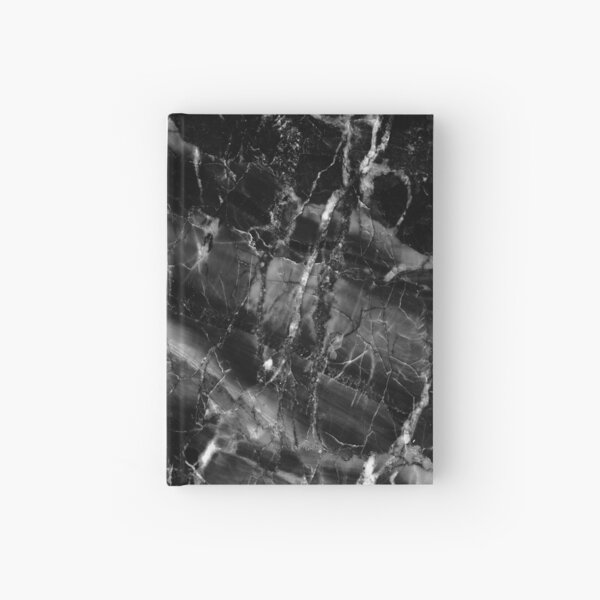 Black monolite Marble Hardcover Journal